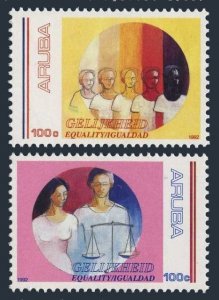 Aruba 81-82, MNH. Michel 106-107. Equality Day 1992.