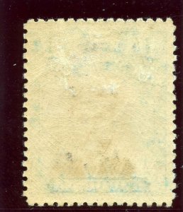 Rhodesia 1913 KGV Admiral 1s black & dull blue MLH. SG 317.