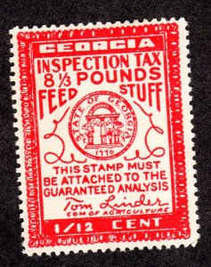 Georgia State Revenue, Feed SRS # FE62  MNG Lot 230717