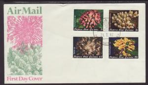 Papua New Guinea 566-569 Coral 1982 U/A FDC