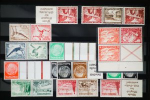 Germany Mint Tete-Beche Pairs Blocks Stamp Lot