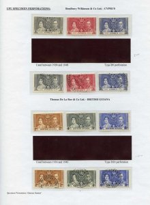 Cyprus and British Guiana 1937 Coronation Page