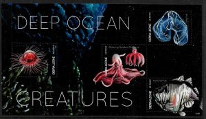 Sierra Leone #3100 MNH Sheet - Deep Sea Creatures - Marine Life