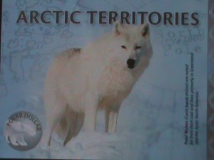 ​ARCTIC TERRITORIES-2013-$6 POLAR DOLLAR-POLAR WOLVES-POLYMER NOTE UN-CIR-VF