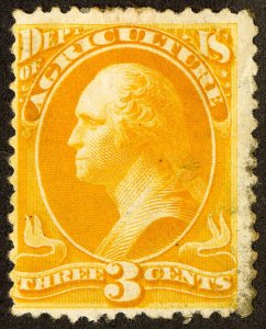 US Stamps # O3 MHR F-VF Official Scott Value $225.00