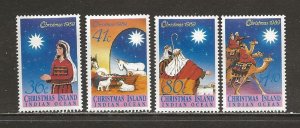 Christmas Island Scott catalog # 242-245 Unused HHR See Desc