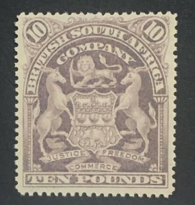 MOMEN: RHODESIA SG #93 1901 UNUSED LOT #60758