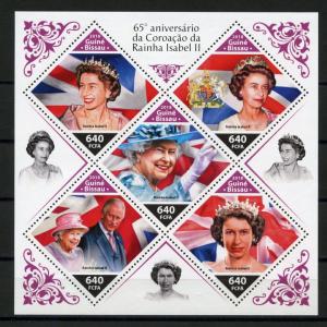 GUINEA BISSAU 2018 65th CORONATION OF QUEEN ELIZABETH II  SHEET  I  MINT NH