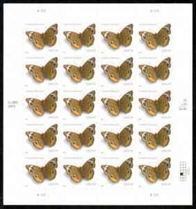 MALACK 4001 VF/XF NH, 24c Common Buckeye Butterfly S..MORE.. sheet4001