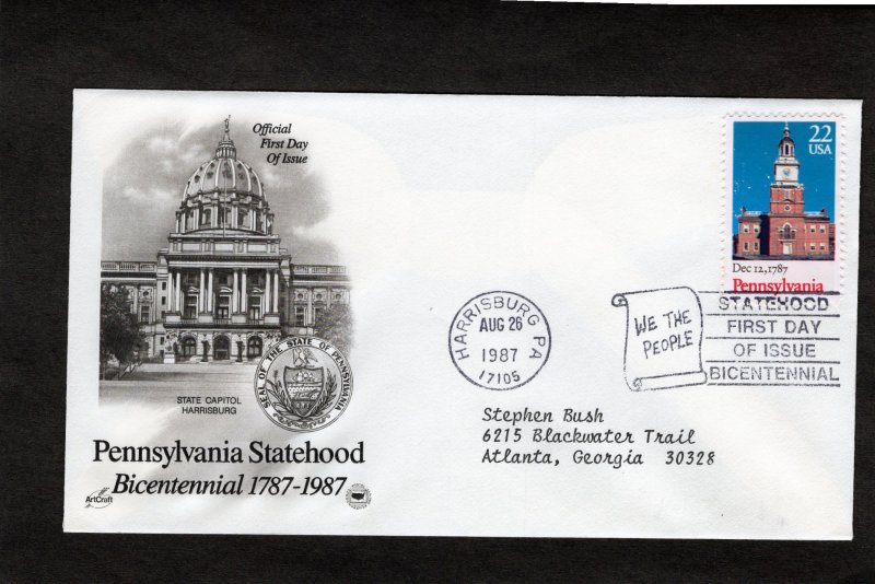 2337 Pennsylvania, FDC ArtCraft/PCS addressed