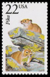 US 2319 North American Wildlife Pika 22c single MNH 1987