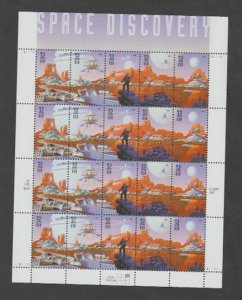 U.S. Scott #3238-3242 Space Discovery Stamps - Mint NH Sheet - UR Plate