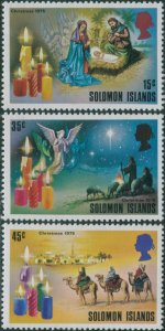 Solomon Islands 1975 SG281-283 Christmas set MNH