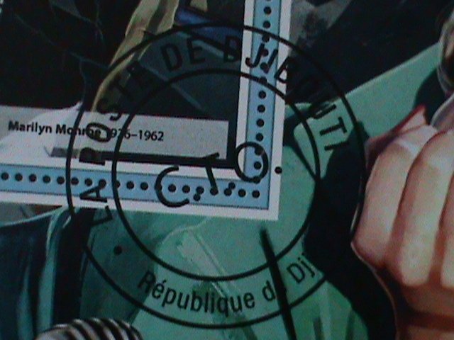 ​DJIBOUTI 2017-SC#1284-FAMOUS SEXY MOVIE STAR-MARILYN MONROE-CTO S/S-VF LAST ONE