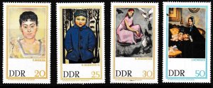 Germany DDR/GDR 1967 ART Scott 909-914 Complete (6) Paintings Dresden Gallery