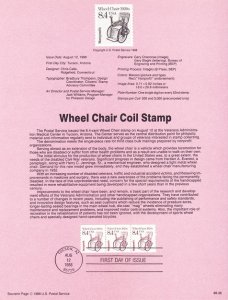 US SP770 Wheel Chair Souvenir Page #2256