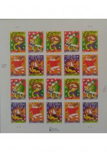 U.S. Scott #3821-3824 Christmas Stamp - Mint NH Sheet