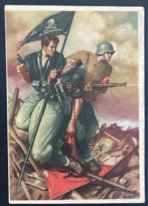 1942 Military Post Office Italy Picture POSTCARD Cover to Pesaro La Disperata