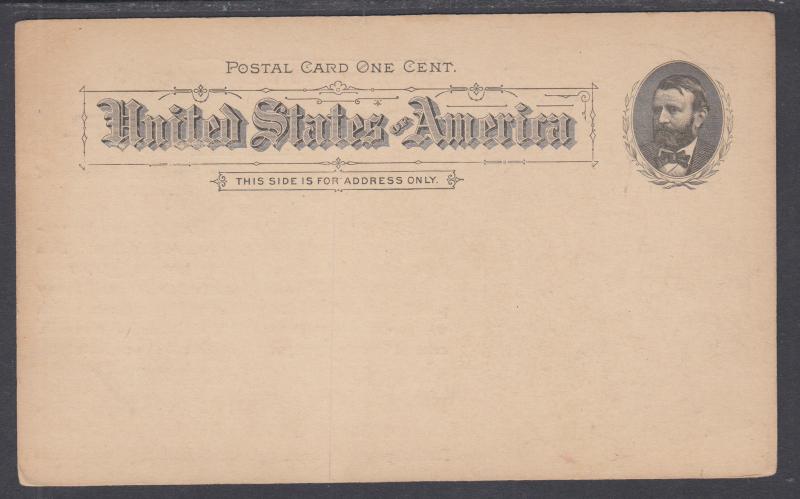 US Sc UX10, c. 1894 Illustrated Advertising Postal Card, Chocolates & Cocoas