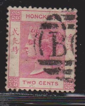 HONG KONG Scott # 36b Used - Queen Victoria