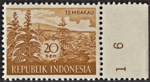 Indonesia 497 MNH VF/XF 20 Sen Tembakau (Tobacco)