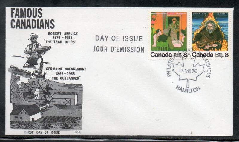 Canada #695-696 FDC SCS Cachet unaddr  D822