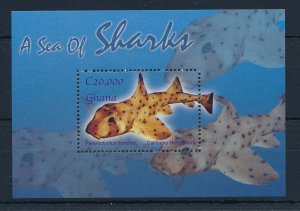 [30293] Ghana 2004 Marine life California horn shark Souvenir Sheet MNH