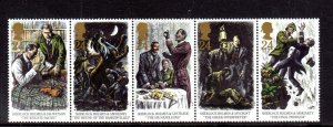 GREAT BRITAIN #1519A 1993 SHERLOCK HOLMES MINT VF NH O.G S/5