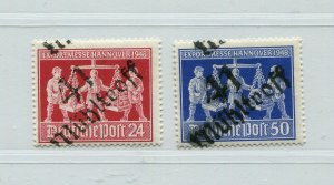 GERMANY SOVIET ZONE HOP BEZIRKSHANDSTEMPEL BEZIRK 41 IV a-b X PERFECT MNH 137