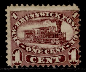 CANADA - New Brunswick QV SG7, 1c brown-purple, M MINT. Cat £85.