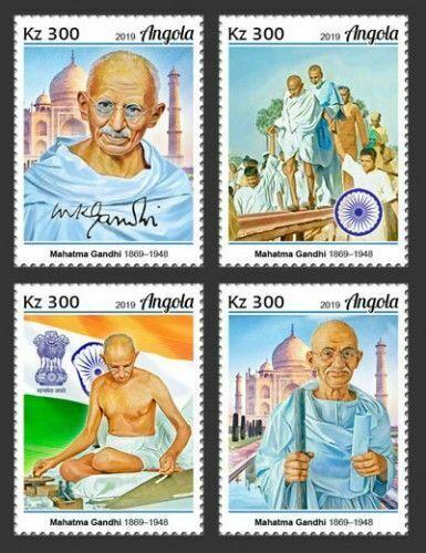 Z08 ANG190109a ANGOLA 2019 Mahatma Gandhi MNH ** Postfrisch