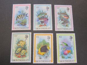 Montserrat 1981 Sc 449,50,52,54-5,57 fish MH