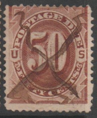 U.S. Scott #J21 Postage Due Stamp - Used Single - IND