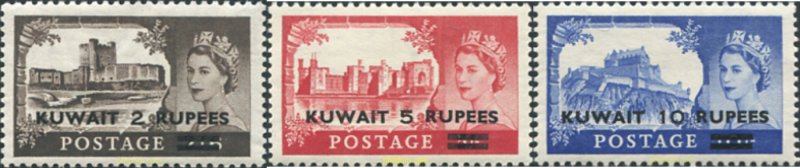 371672 HINGED KUWAIT 1955 SERIE BASICA GRAN BRETAÑA
