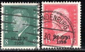 Germany Reich Scott # 385 - 386, used