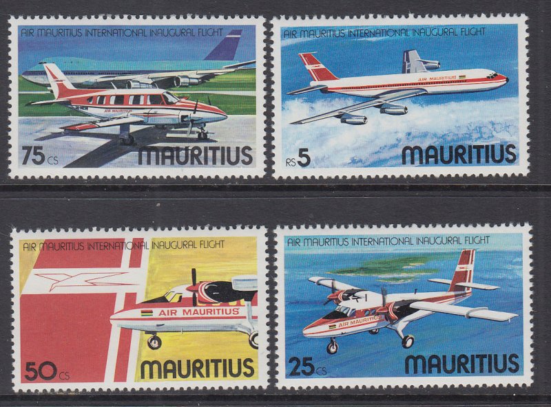 Mauritius 440-443 Airplanes MNH VF