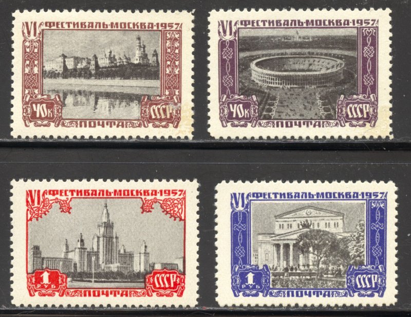 Russia Scott 1975-78 Unused VLHOG - 1957 6th World Youth Festival Set- SCV $2.90