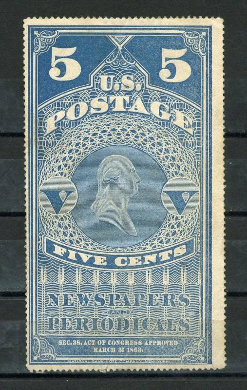 UNITED STATES PERIODICALS  5c SCOTT#PR4  MINT  NO GUM  SCOTT $ 750.00