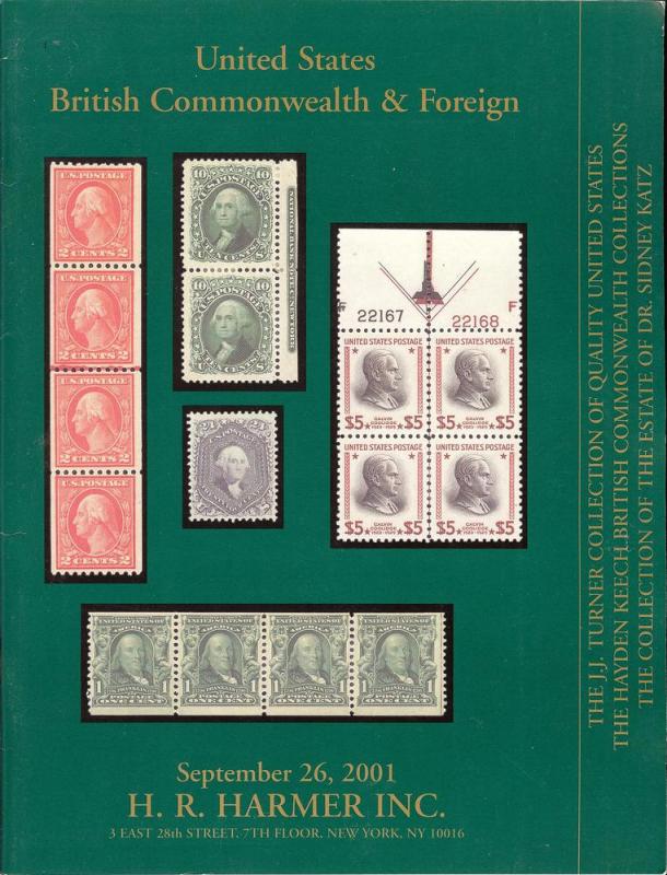 HR Harmer: Sale # 2934  -  United States, British Commonw...