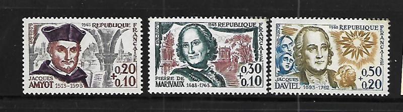 FRANCE, B367-B369, MINT HINGED, CLASSIC SCHOLAR