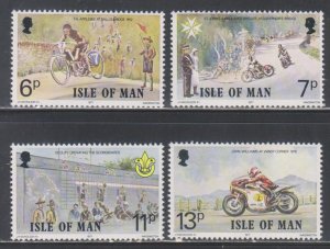 Great Britain,  Isle of Man, Motorcycle Races  (SC# 101-104) MNH SET