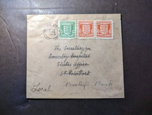 1944 England British Channel Islands Cover Guernsey CI Local Use Barclays Bank