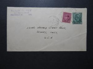 Canada 1945 Uprated Postal Stationery to USA - Z10585