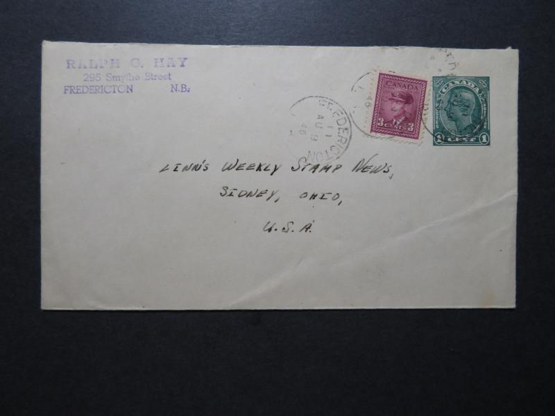 Canada 1945 Uprated Postal Stationery to USA - Z10585