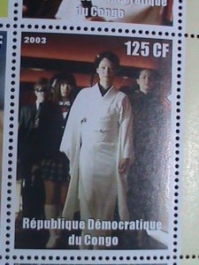 ​CONGO STAMP:2003- KILL BILL- JAPANESE MOVIE MNH SHEET