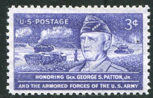 1026 3c Honoring George Patton, Mint Never Hinged