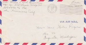 United States Korean War Soldier's Free Mail 1952 U.S. Army Postal Service, A...