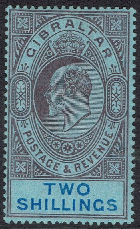 GIBRALTAR 1906 KEVII 2/-  