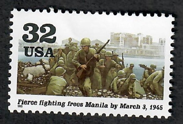 2981b WWII Manila F-VF MNH single stamp