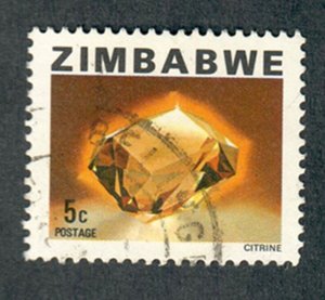 Zimbabwe #417 used single